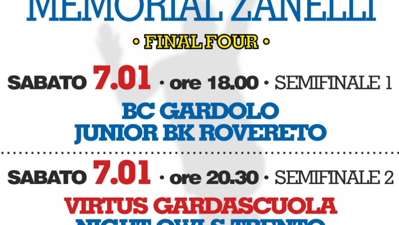 VIRTUS OSPITA (E GIOCA) LE FINAL FOUR DELLA COPPA TRENTINO-ALTO ADIGE (MEMORIAL ZANELLI)