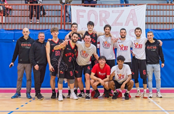 VIRTUS CHIUDE LA PRIMA FASE AL PRIMO POSTO. ORA IL GIOCO SI FA DURO: E SERVE IL TIFO!